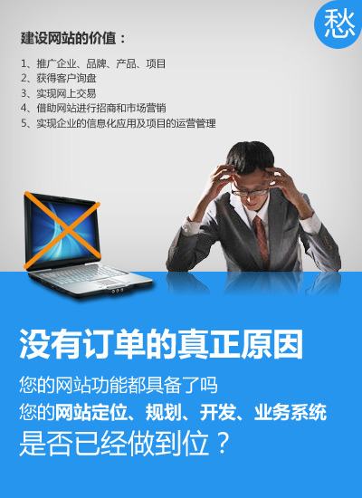 网站接不到订单的真正原因是什么？-湖南长沙营销型网站诊断专家，湖南长沙营销型赚钱的网站分析